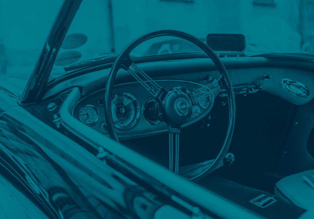 Classic car interior showcasing the elegance catered for by private client insurance, perfect for high net worth individuals.